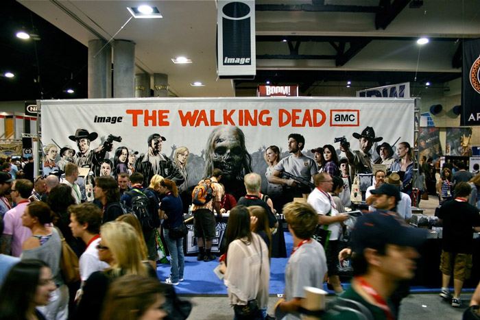 trade show walking dead zombie