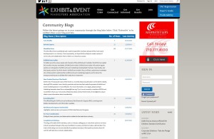 Exhibit and event trade show blog